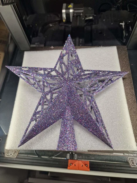 Ngôi sao trang trí đỉnh cây thông Noel Low Poly - Bản remix dễ in - Image 2