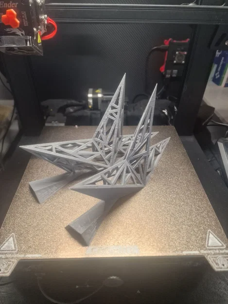 Ngôi sao trang trí đỉnh cây thông Noel Low Poly - Bản remix dễ in - Image 4