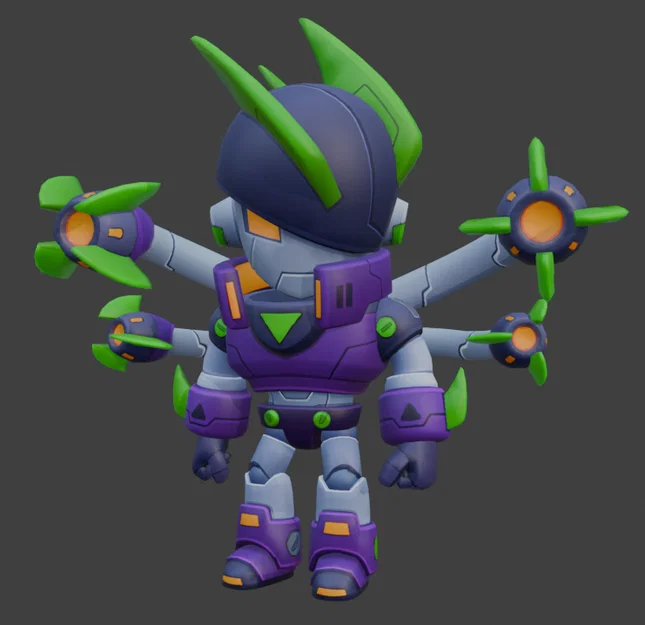 Mô hình 3D Mecha Edgar - Brawl Stars ấn tượng dành cho game thủ - Image 2