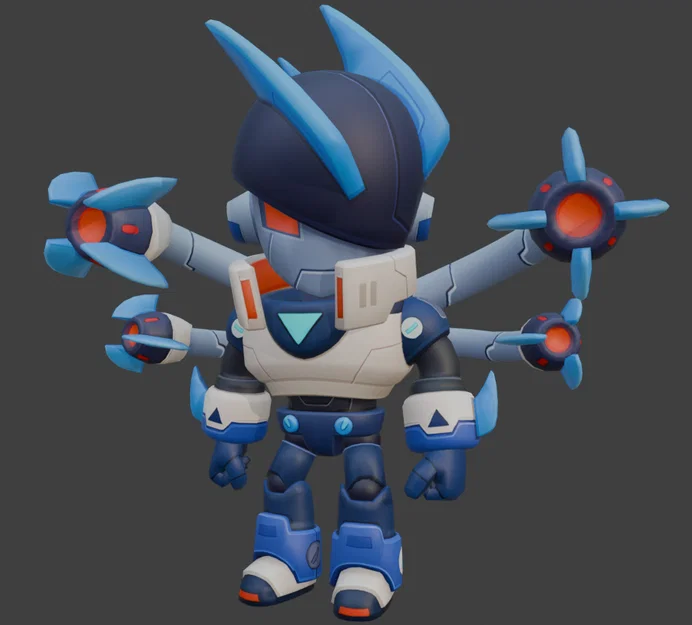Mô hình 3D Mecha Edgar - Brawl Stars ấn tượng dành cho game thủ - Image 3