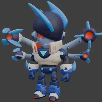Mô hình 3D Mecha Edgar - Brawl Stars ấn tượng dành cho game thủ