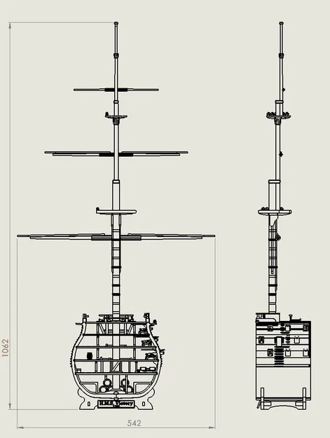 Mô hình mặt cắt tàu HMS Victory - Image 6