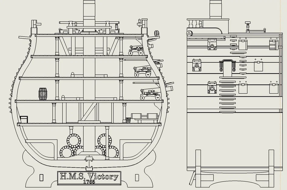 Mô hình mặt cắt tàu HMS Victory - Image 7