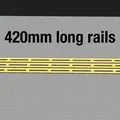Thanh ray thẳng dài 420mm - Tương thích với Gravitrax - Thumbnail 1