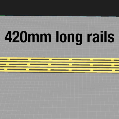 Thanh ray thẳng dài 420mm - Tương thích với Gravitrax