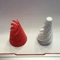 Đồ chơi xoay xoắn ốc (Spiral Twist Cone Fidget) in 3D cực vui - Thumbnail 1