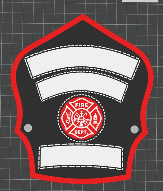 Khiên Mũ Bảo Hiểm Lính Cứu Hỏa - Có Thể Chỉnh Sửa - Image 3