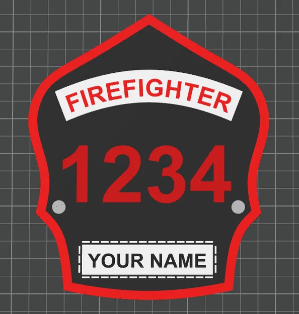 Khiên Mũ Bảo Hiểm Lính Cứu Hỏa - Có Thể Chỉnh Sửa - Image 6