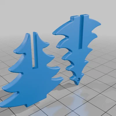 Bông tai hình cây thông Noel - Phụ kiện in 3D độc đáo cho mùa lễ hội