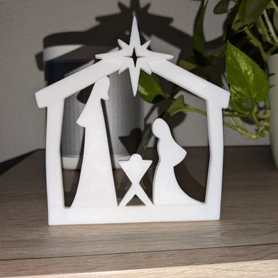 Tiểu cảnh Giáng sinh tối giản (Minimalist Nativity Scene)