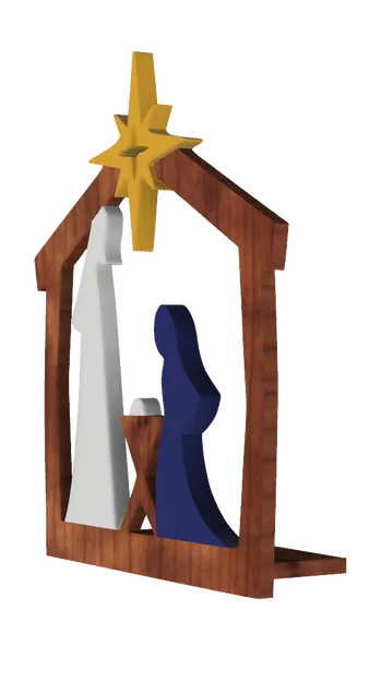 Tiểu cảnh Giáng sinh tối giản (Minimalist Nativity Scene) - Image 3