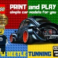 Mô hình 3D xe VW Beetle độ (LEGO VW Beetle Tunning) độc đáo - Thumbnail 1