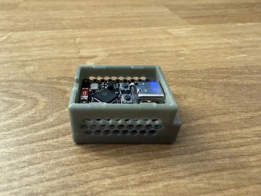 Hộp case bảo vệ cho LD2410C và ESP32-C3, hỗ trợ nhiều loại cáp USB-C - Image 2