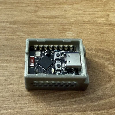 Hộp case bảo vệ cho LD2410C và ESP32-C3, hỗ trợ nhiều loại cáp USB-C