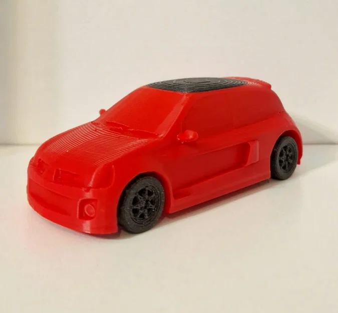 Mô hình xe Renault Clio RS Kit Card in 3D đẹp mắt - Image 1