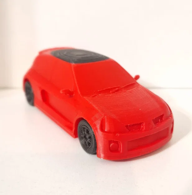 Mô hình xe Renault Clio RS Kit Card in 3D đẹp mắt - Image 3