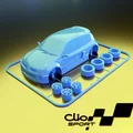 Mô hình xe Renault Clio RS Kit Card in 3D đẹp mắt - Thumbnail 5
