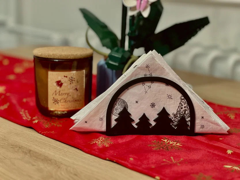 Kẹp Giữ Khăn Giấy Hình Cây Thông Giáng Sinh - Image 1