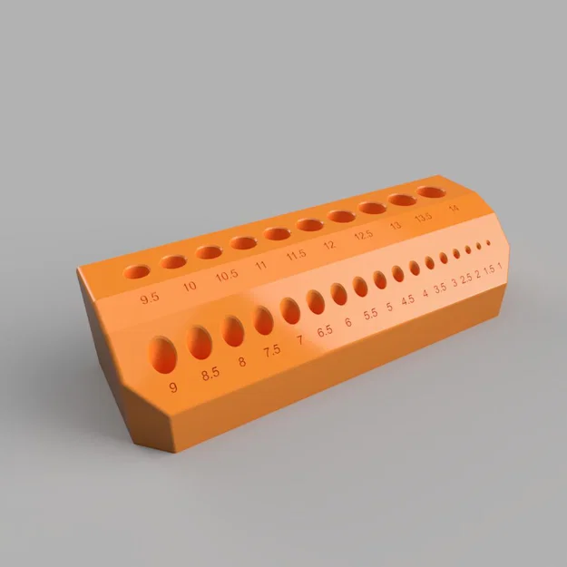 Khay đựng mũi khoan hệ mét 1mm - 14mm thiết kế thông minh - Image 2