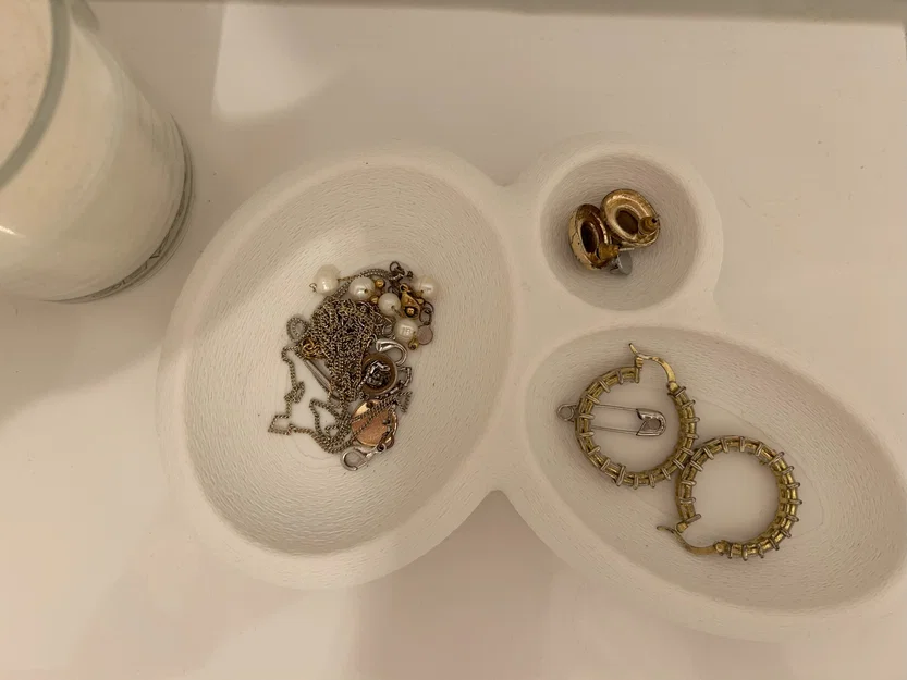 Khay Đựng Trang Sức 3 Ngăn Tinh Tế - Mẫu In 3D Tiện Dụng - Image 3