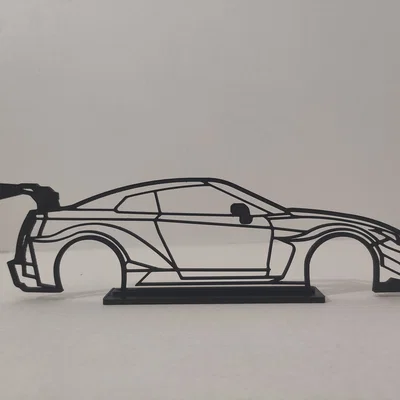 Mô hình khung xe NISSAN GTR Liberty Walk trang trí để bàn