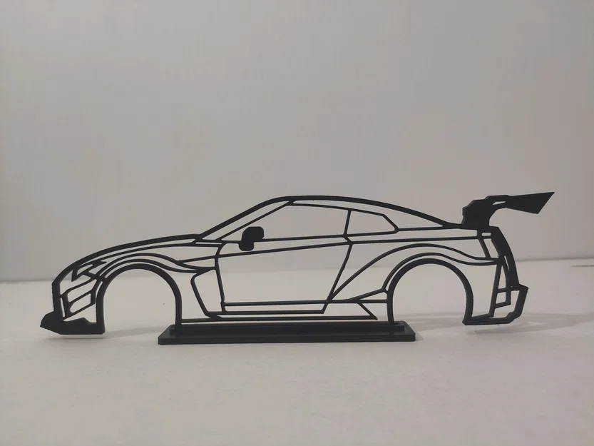 Mô hình khung xe NISSAN GTR Liberty Walk trang trí để bàn - Image 3