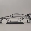 Mô hình khung xe NISSAN GTR Liberty Walk trang trí để bàn - Thumbnail 3