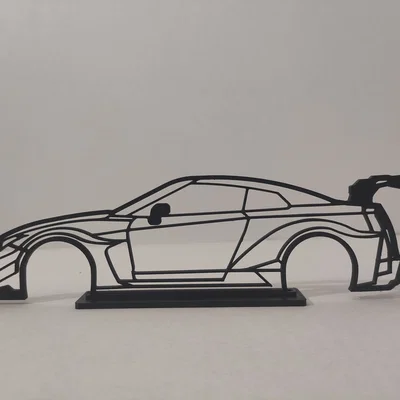 Mô hình khung xe NISSAN GTR Liberty Walk trang trí để bàn