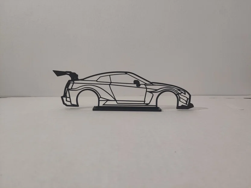Mô hình khung xe NISSAN GTR Liberty Walk trang trí để bàn - Image 4
