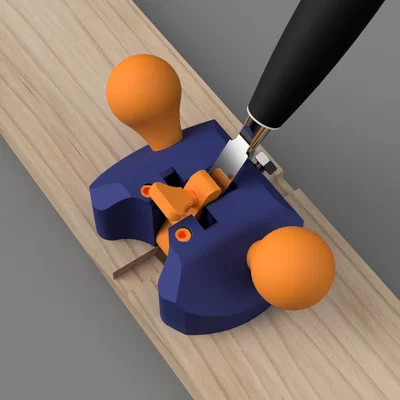 Chisel Router Plane 1/2-inch (12mm) v2 - Bản cải tiến nhỏ gọn