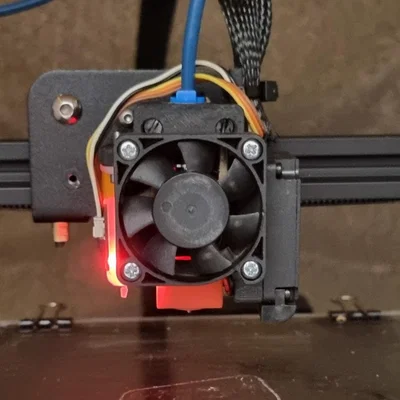 Ender 3 Pro V6 Hotend Mount Tận Dụng Quạt Zin Kèm BL-Touch