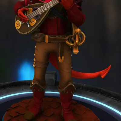 Mô hình 3D Tiefling Bard cho game Tabletop RPG