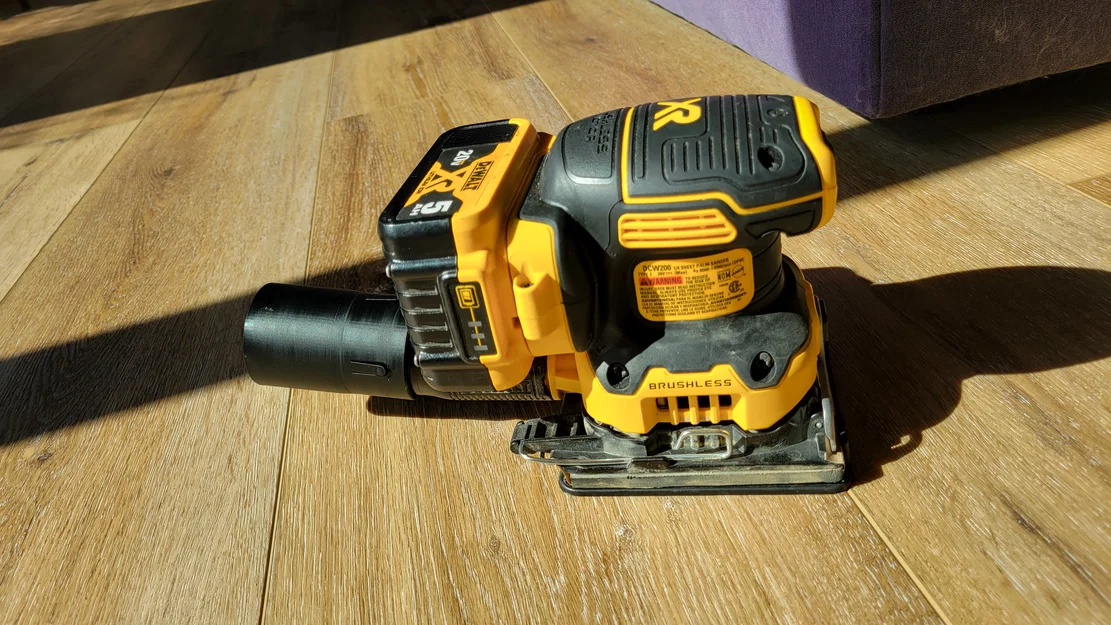 Adapter hút bụi xoay kèm chốt chặn cho máy DeWalt DCW200 - Image 1