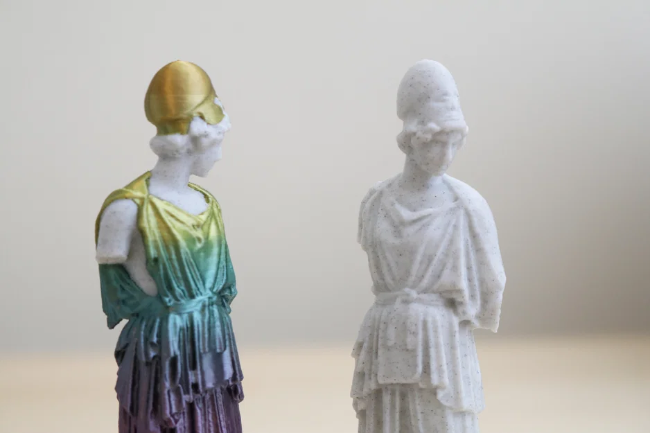 Mô hình 3D tượng nữ thần Athena cổ điển (Marble Athena Statue) - Image 3