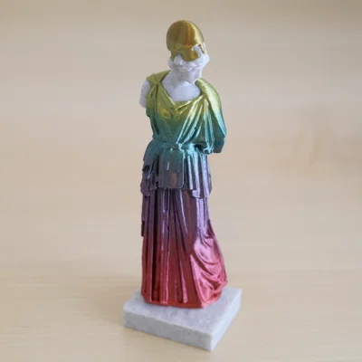 Mô hình 3D tượng nữ thần Athena cổ điển (Marble Athena Statue)