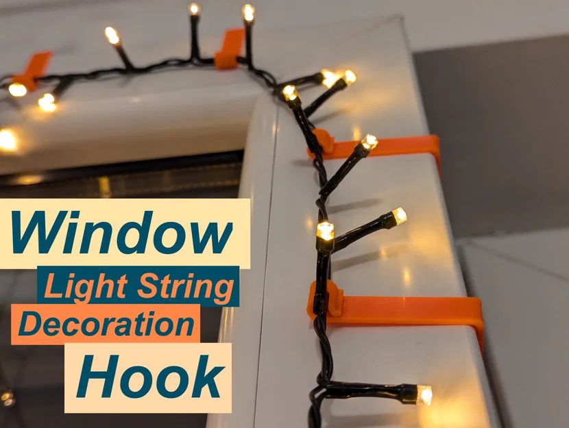 Móc kẹp trang trí cửa sổ/cửa ra vào treo đèn - Image 1