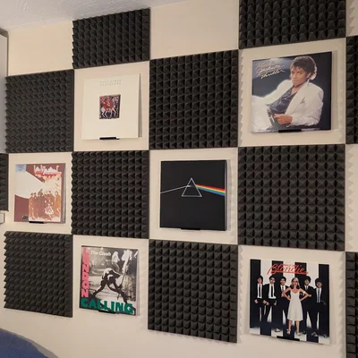 Giá treo đĩa Vinyl gắn tường cho đĩa đơn hoặc LP