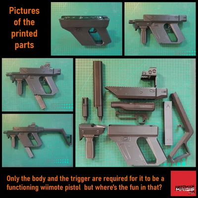 WMP VECTOR - Tay cầm súng Wiimote phiên bản KRISS Vector