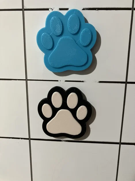 Nam châm hình dấu chân mèo 3D dễ thương trang trí bảng ghi chú - Image 1