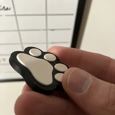 Nam châm hình dấu chân mèo 3D dễ thương trang trí bảng ghi chú