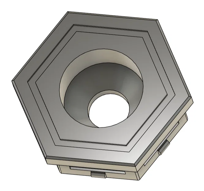 Miếng lót âm đầu (countersunk) kèm nắp cho hệ thống lưu trữ HSW (dạng tham số) - Image 1