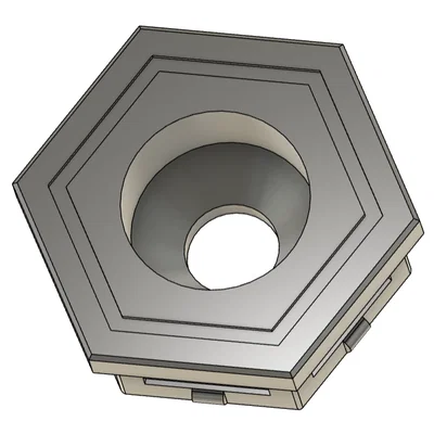 Miếng lót âm đầu (countersunk) kèm nắp cho hệ thống lưu trữ HSW (dạng tham số)