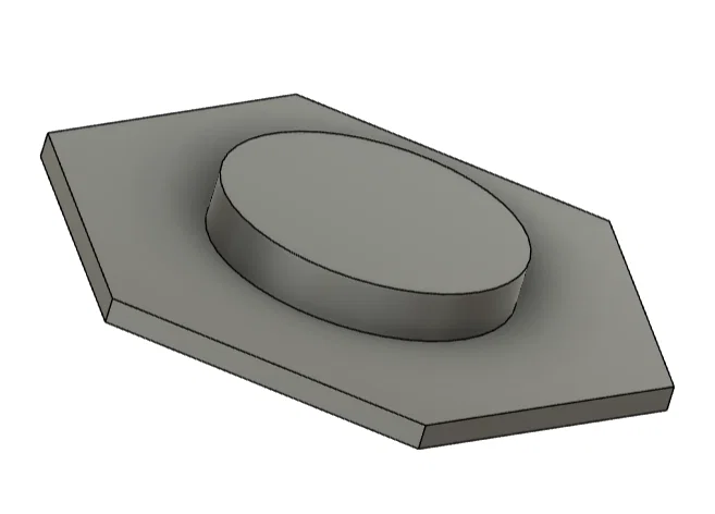 Miếng lót âm đầu (countersunk) kèm nắp cho hệ thống lưu trữ HSW (dạng tham số) - Image 2