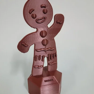 Cúp Chiến Thắng Hình Người Bánh Gừng (Gingerbread Man) In 3D