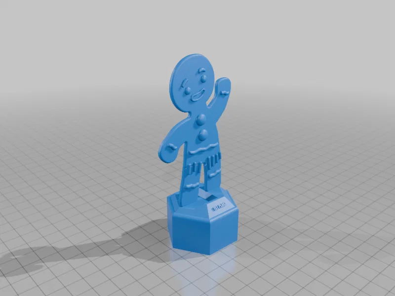 Cúp Chiến Thắng Hình Người Bánh Gừng (Gingerbread Man) In 3D - Image 2