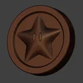 Mô hình đồng xu Super Mario Star Coin in 3D cực đẹp - Thumbnail 3