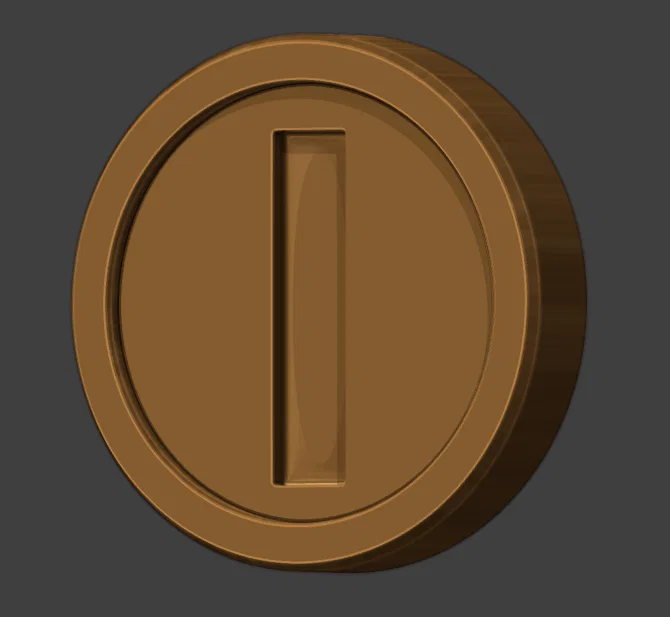 Mô hình đồng xu Super Mario Star Coin in 3D cực đẹp - Image 4