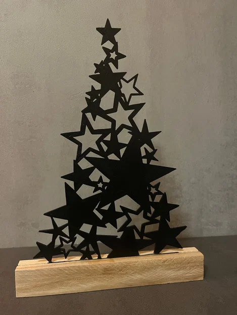 Cây thông Noel bằng ngôi sao (Sternebaum) trang trí 3D độc đáo - Image 1