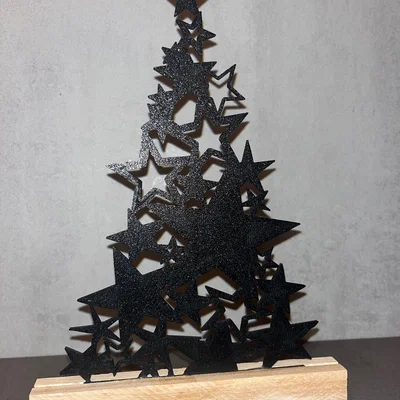 Cây thông Noel bằng ngôi sao (Sternebaum) trang trí 3D độc đáo