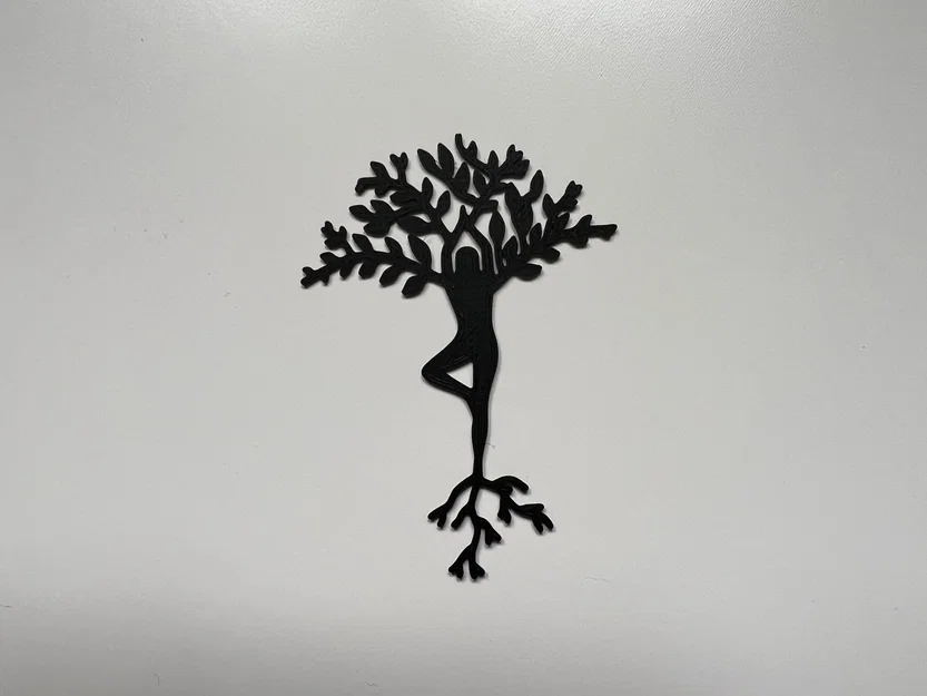 Tranh treo tường nghệ thuật Cây Đời kết hợp Yoga in 3D đẹp mắt - Image 1